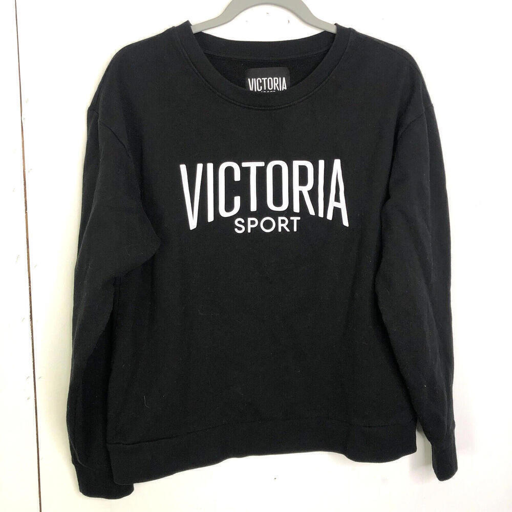 Victoria Secret Sweater Womens S Spellout Crew Neck Y2K Soft Baddie Athleisure